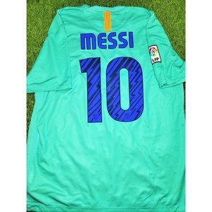 Messi Barcelona 2010 2011 Away Soccer Jersey Shirt XL SKU# 382358-310